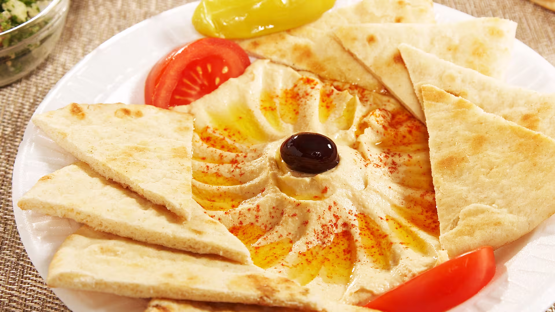 Hummus and pita