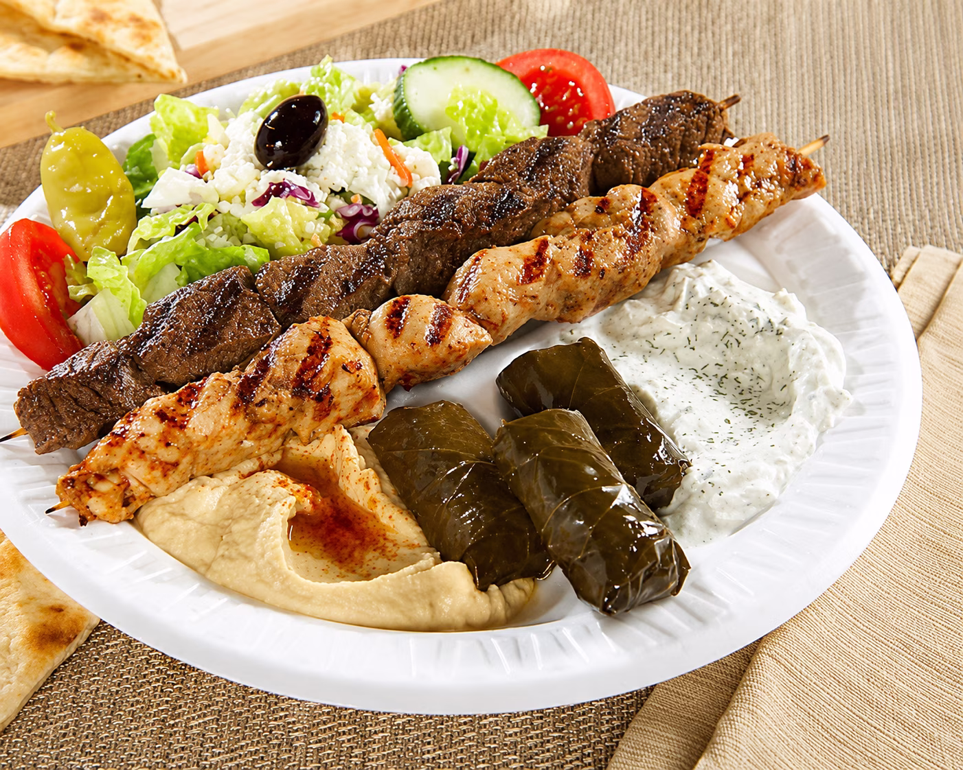 Greek Fiesta Kabob Platters for Catering